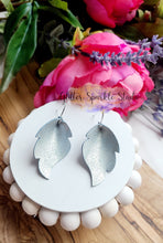 Load image into Gallery viewer, Petite Mirrored Pair of Pinched Feather/Leaf Earring or Pendant Steel Rule Die