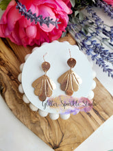 Load image into Gallery viewer, Pair of Embossed Art Deco Drops Dangles Steel Rule Die for petite earring or appliques