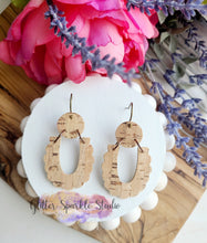 Load image into Gallery viewer, Pair of Petite 2 inch Scalloped U Dangle Earring Steel Rule Die