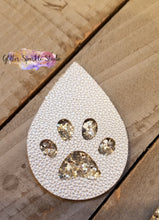 Load image into Gallery viewer, Paw Print Teardrop Earring or Pendant Steel Rule Die