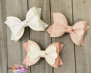 Pre Order Only - All Full Cuts - 4 inch Layered Lacey Bow Steel Rule Die