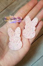 Load image into Gallery viewer, Pair of 2 Inch Mini Peeps Bunny Silhouettes Steel Rule Die for appliques