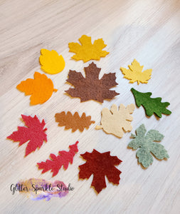 Four Petite Fall Leaves Leaves for appliques, headbands or earrings Steel Rule Die