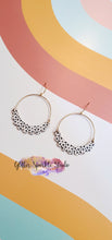 Load image into Gallery viewer, 50mm Pair of Hanging Scalloped semi circles Pairs multi cut Steel Rule Die for earrings