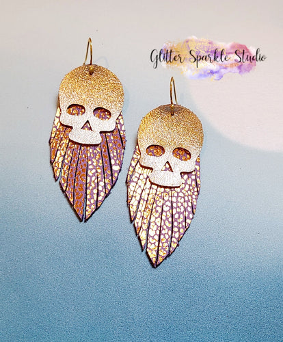 VooDoo Skull with Fringe Earring or Pendant Steel Rule Die