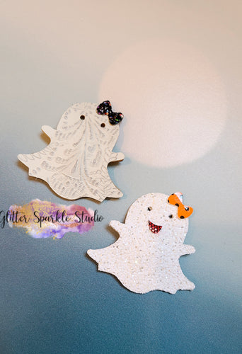 2.25 inch Girly Ghost  Snap Clip Steel Rule Die for snap clips or appliques