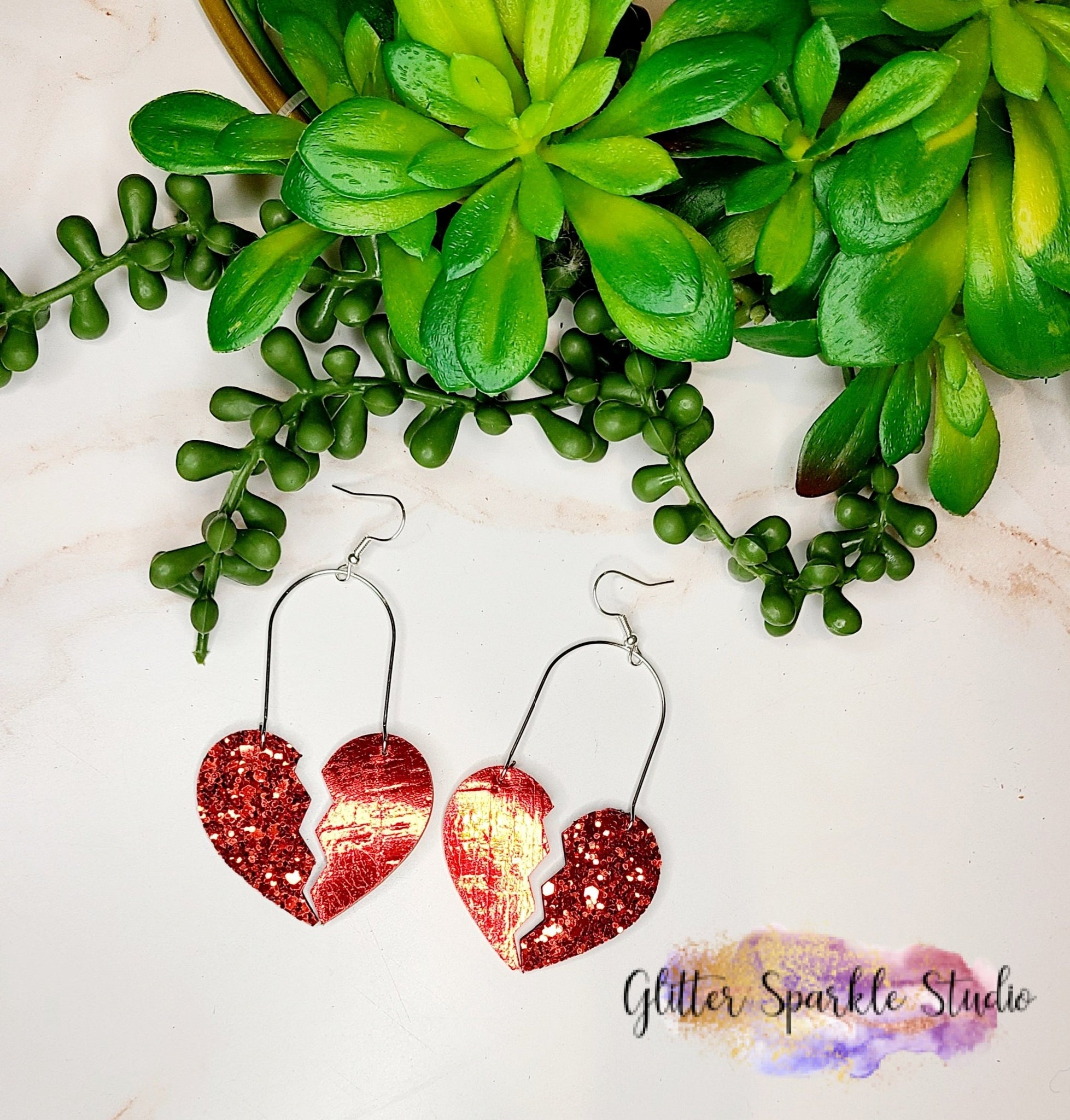 Pair of Mini 1.5 inch Ribbon Wreaths Earring Steel Rule Die – Glitter  Sparkle Studio