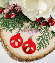 Load image into Gallery viewer, 45mm Pair of Holy Cut out Ornament Bulb Christmas Earrings Steel Rule Die